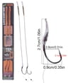 thumbnail image 4 of 2pcs/set Carp Fishing Tools Set Fish Group Hook Rolling Connector Leather Tube, 4 of 8