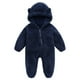 thumbnail image 1 of Ropa para bebé recién nacido, traje de nieve con forro polar para bebé recién nacido, mono con banderines de invierno, mono con capucha cálido de dibujos animados, trajes para niñas y niños,Navy, 1 of 6