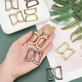 thumbnail image 4 of 1Bag 8pcs Double D-Ring Buckles Multi-Purpose D Ring Metal Adjustable Purse Loop Rings Clip Hook Fasteners Strap Rectangle Connector for Handbag Hardware Craft Keychain DIY Accessories, 4 of 6