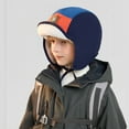 thumbnail image 6 of jobturf Boys Winter Hat Thickened Warm Fleece Lined Baseball Cap with Earflaps Casual Lightweight Fashion Trapper Hats Size 4-14 Years, 6 of 6