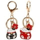 thumbnail image 1 of KAKOWELY 2 llaveros de gato de la suerte japonés, llavero de gato de la suerte, llavero decorativo para bolso., 1 of 4