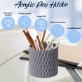 thumbnail image 3 of Makeup Organizer, Make up Brush Holder Cup, Dressing Table Desk Accessories - gray, 3 of 5