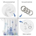thumbnail image 5 of Purple Coastal Bathroom Shower Curtains with 12 Hooks Waterproof Shower Curtain for Stalls and Bathtubs Summer Ocean Coral Jellyfish Seahorse Starfish Decorative Bathroom Privacy Curtain 36x72 Inches, 5 of 9
