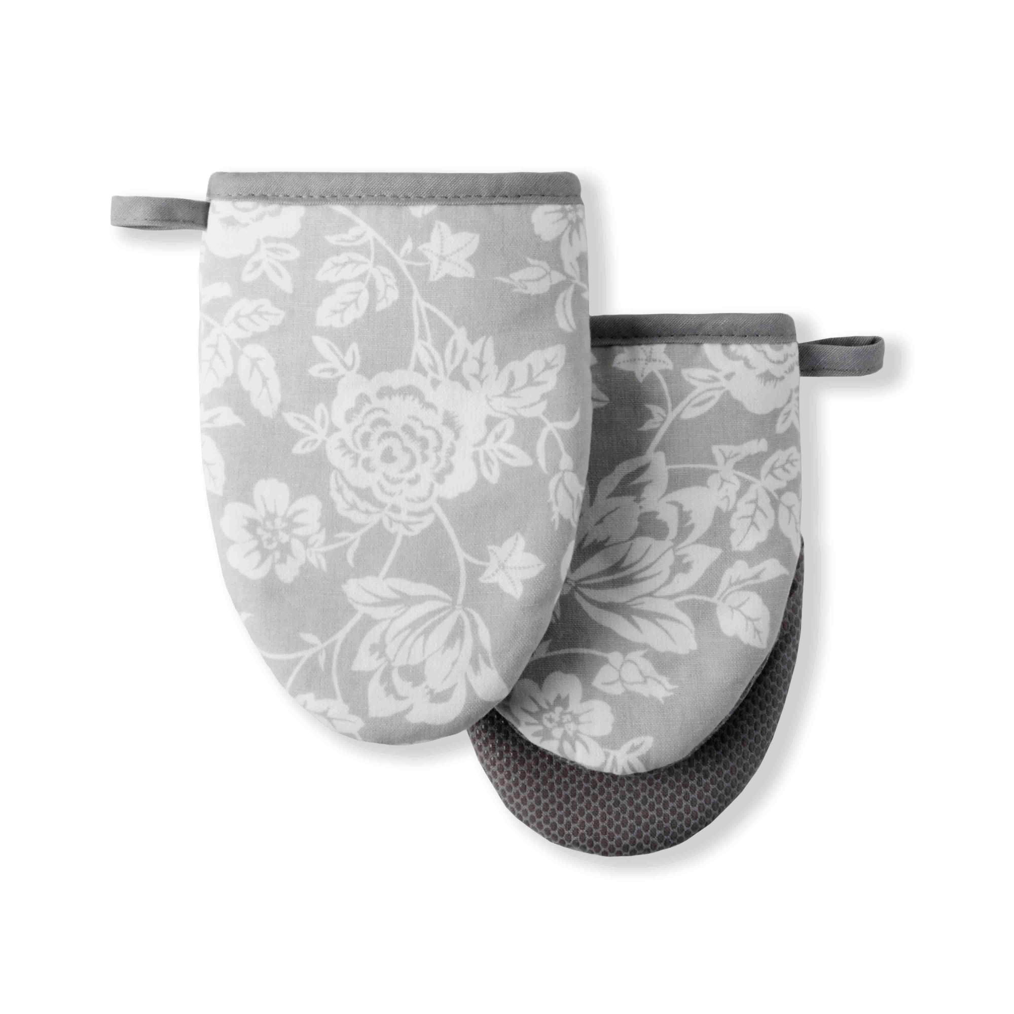 Martha Stewart Floral Vine Mini Oven Mitt Set, 2 Piece