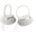 thumbnail image 3 of Cestas para ceremonias de boda para niñas de las flores, adornadas con perlas, diseño portátil, ideales para colocar pétalos de rosa, perfectas para bodas, suministros para banquetes, adecuadas para, 3 of 4