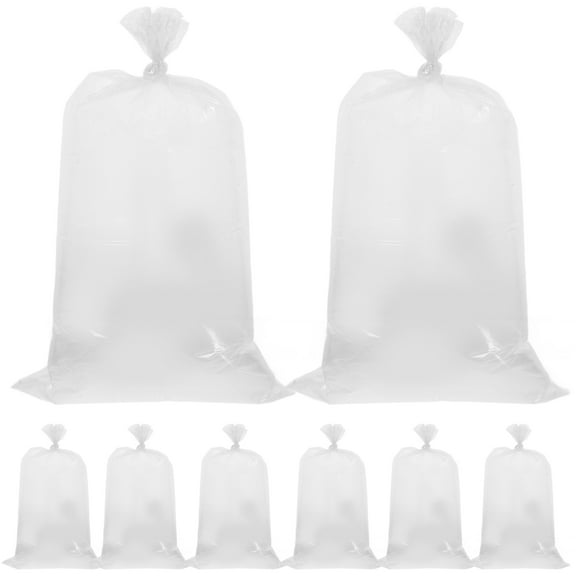 GOOHOCHY Clear Plastic Cotton Candy Bags for Convenient Storage and Professional Presentation 100 Count 30x60cm