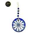 thumbnail image 4 of Blue Glass Metal Floral Handmade Greek Nazar Amulet Evil Eye Retro Style Home Decoration, 4 of 4