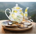 thumbnail image 2 of Palais Essentials 6-Cup Vintage Lemon Ceramic European Style Coffee Teapot, 2 of 5