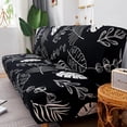 thumbnail image 4 of Stretch Sofa Slipcover Furniture Protector Without Armrests Armless Futon Cover for Bedroom - Simple style, 4 of 6