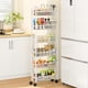 thumbnail image 1 of Carrito de Almacenamiento Delgado ThreeHio de 6 Niveles para Baño y Cocina Blanco, 1 of 7