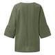 thumbnail image 5 of Puntoco 2024, tops a la moda de verano para mujer, moda de verano para mujer, cuello en V, ocio, manga tres cuartos, tops lisos, 5 of 5