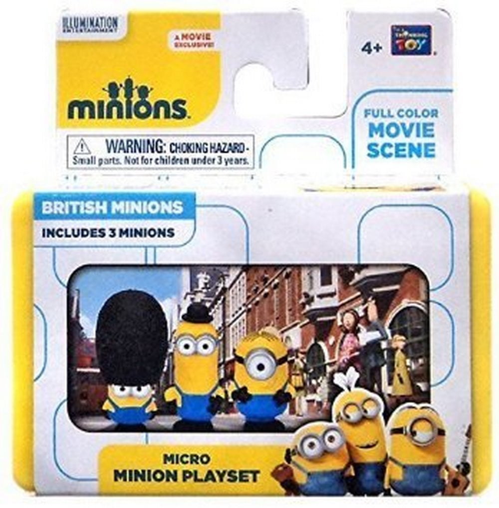 Despicable Me Minions Movie British Minions 2&quot; Micro Playset by Think Way