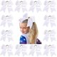 thumbnail image 1 of 12 Pcs Large Cheer Bows 8" Bulk Hair Bow Accessories with Ponytail Holder for Girls High School College Cheerleading, 1 of 4