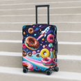 thumbnail image 5 of Travel Luggage Cover Protector - Space Colorful Donut Anti-Scratch Suitcase Covers Fits 18-32 Inch Luggage, 5 of 5