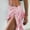 Pink, variant on Babysbule Skirt for Women Plus Size Women Beach Cover Up Chiffon Skirt Bikini Swimwear Coverup Wrap Towel Swimsuit