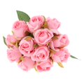 thumbnail image 3 of Flores Artificiales Soledad Flor de seda artificial de la boda 10 Pulgadas 12 Cabezas Rosado, 3 of 10