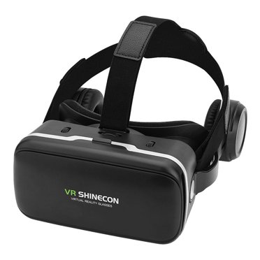Mgaxyff For VR SHINECON Virtual Reality 3D VR Glasses w/ Earphone for 3.5 -6.0 Android iOS Phones, 3D VR Glasses