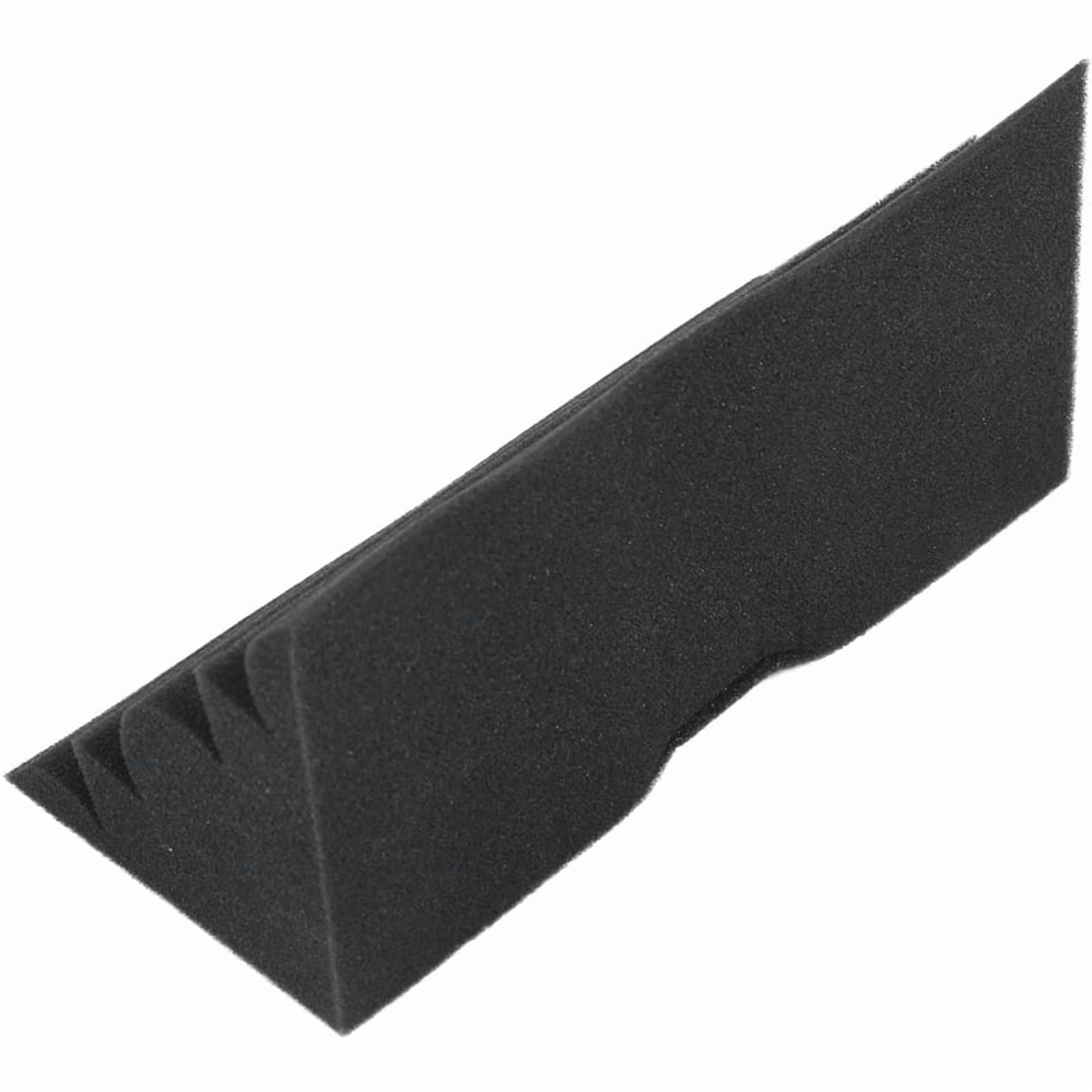 16 Pcs Corner Bass Trap Acoustic Panel Studio Sound Absorption Foam 12x12x24cm,16 * pcs Acoustic Foams,black