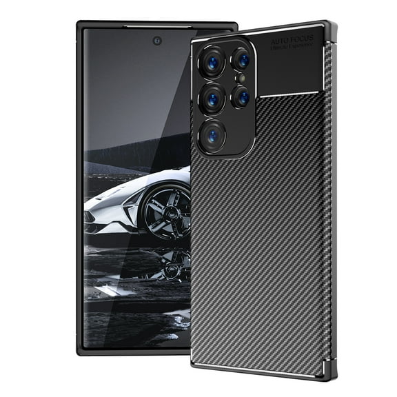 For Samsung Galaxy S23 Ultra 5G Carbon Fiber Texture Shockproof TPU Phone Case For Samsung Galaxy S23 Ultra 5G
