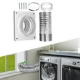 thumbnail image 3 of perfk Dryer Vent Connector Dryer Vent Wall Plate Adapter for Dryer Ventilation With Hose, 3 of 10