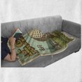 thumbnail image 6 of Golf Soft Flannel Fleece Blanket, Vintage Golf Poster Advertising Annual Tournament in Country Club Retro Championship, Cozy Plush for Indoor and Outdoor Use, 60" x 80", Multicolor, by Ambesonne, 6 of 6