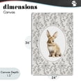 thumbnail image 4 of Stupell Industries Shabby Chic Mauve Botanical Bunny Canvas Art, 24 x 36, by Ink Drop Loft, 4 of 8