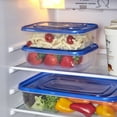 thumbnail image 5 of (2 pack) 5.23Cup Plastic Rectangle Food Storage Container Blue, 5 of 5