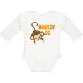 thumbnail image 3 of Inktastic Monkey Do with Monkey Boys or Girls Long Sleeve Baby Bodysuit, 3 of 5