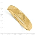thumbnail image 2 of 14K Yellow Gold bracelet Bangle Textured 13 mm Polished, 2 of 2