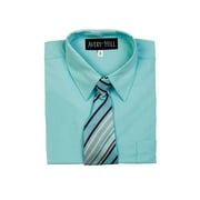 Avery Hill Boys Short Sleeve Dress Shirt With Windsor Tie