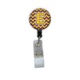 thumbnail image 1 of Lettre E Chevron Violet & Or Bobine de Badge Rétractable, 5 x 1 x 2 Po., 1 of 1