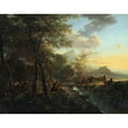 thumbnail image 3 of Jan Both 14x12 Black Modern Framed Museum Art Print Titled - Italian Landscape with a Draughtsman (C. 1650 - C. 1652), 3 of 5