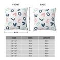 thumbnail image 4 of YFYANG Square Decorative Throw Pillow Case (Without Pillow Insert), Love Letters Pattern Bedroom Sofa Car Cushion Cover, 16"x16", 4 of 9