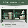 thumbnail image 6 of May in Color Console Cabinet, 58'' Wood Sideboard Buffet Cabinet, for Entryway, Living Room, Bedroom, Dining Room, Green, 6 of 8