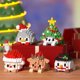 thumbnail image 1 of Bloques de construcción para montar rompecabezas de Papá Noel, ciervo y muñeco de nieve, decoración de escritorio, 1 of 5