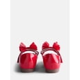 thumbnail image 4 of Wonder Nation Little Girls and Big Girls Scallop Ballet Flats with Tulle Bow, 4 of 4