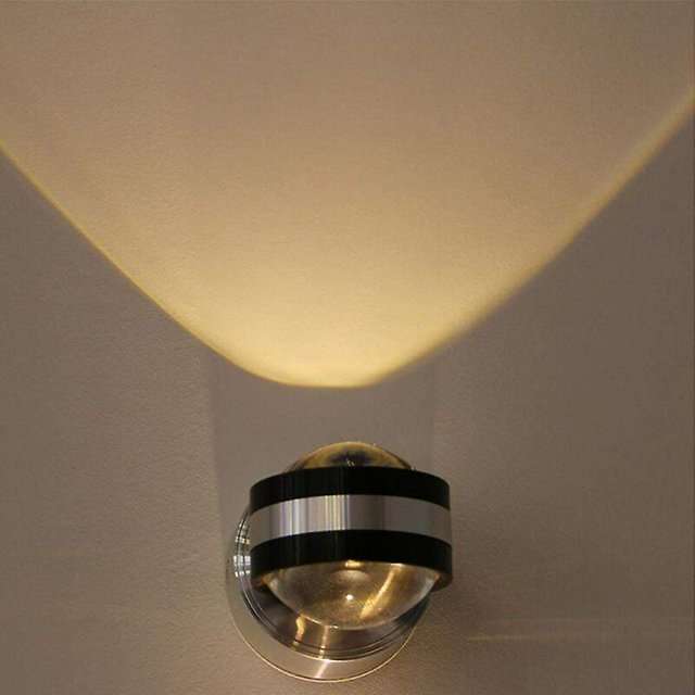 Luz de pared LED Cristal de doble cara Arriba y abajo Aplique Iluminación interior Aplique de pared de aluminio Fondo Decoración de pared Lámpara Pasillo Efecto de luz Lámpara dontodent Kuyhfg Sin marca