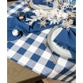 thumbnail image 3 of Navy Buffalo Check Tablecloth 52x52, 3 of 3