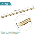 thumbnail image 2 of Uxcell 5mm Diameter 250mm Length Brass Solid Round Rod for DIY Craft 4 packs, 2 of 4