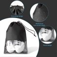 thumbnail image 3 of 5 pack portable travel shoe bag, space-saving dust-proof storage bag17.7x 17.7inch, 3 of 4