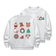 thumbnail image 2 of Cowsor Girls Sweatshirts Kids Cute Graphic Crewneck Pullover Tops Xmas Long Sleeve Holiday Shirts, 2 of 5