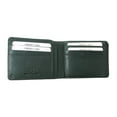 thumbnail image 3 of Adam Burke Natural Cow Leather Slim Bifold Mens Wallet Green 27AB10, 3 of 4