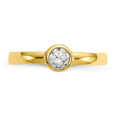thumbnail image 6 of 10k Gold CZ Toe Ring For Women, 6 of 10