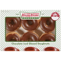 Krispy Kreme Doughnuts Chocolate Iced Glazed Doughnuts, 6 ct