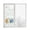 Blue Orange, variant on Window Privacy Film, Blue White Orange Fall Sun Blocking Window Tint Film Heat Control One Way Blackout Window Film, Thanksgiving Eucalyptus Leaves Retro Beige Non Adhesive Static Cling 17.7x39.3 In