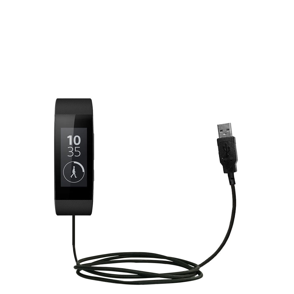 Two functions in one unique Gomadic TipExchange enabled cable SWR30 with Charge Function USB Data Hot Sync Straight Cable designed for the Sony SWR10 