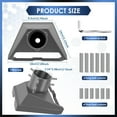 thumbnail image 4 of SUTENGDA Pipe Adapter Mounting Kit for  Gen 3 Aluminum Alloy Pole Adapter Mounting Kit Rustproof Pipe Adapter Installation Kit Roof Bracket Mount Plate Base for 1-2 Inch Pole, 4 of 10