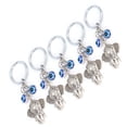 thumbnail image 3 of Blue Eyes Keychain, Key Chain 5Pcs Alloy Colored Glaze Pendant Keychain Accessories  For Ladies Bag For Car Interior, 3 of 8