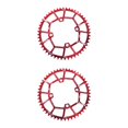 thumbnail image 4 of Ruiboury 1/2/3/5 Anneaux de Chaîne Ronds Pièces Vélo 104BCD Roue Dentée Rouge 50T 2 Pcs, 4 of 6