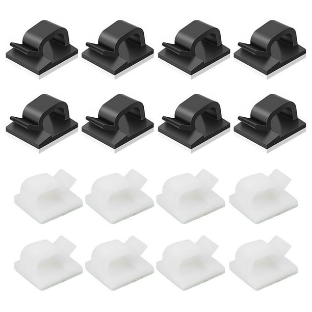 EeaseMX 60 clips adhesivos premium para cables, sujetacables, suministros para el hogar